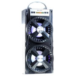 LED Large Outdoor Subwoofer Portable Bluetooth Speaker 210BT (Black)